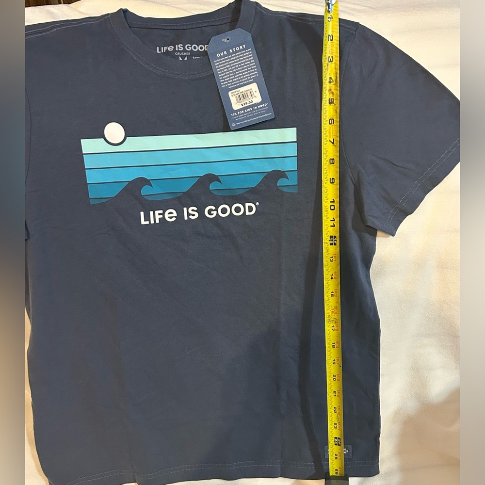 NEW..LIFE IS GOOD brand 4 PIECE SET. Shirt, BUNDLE Hat, Tote and small bag! - Picture 3 of 15